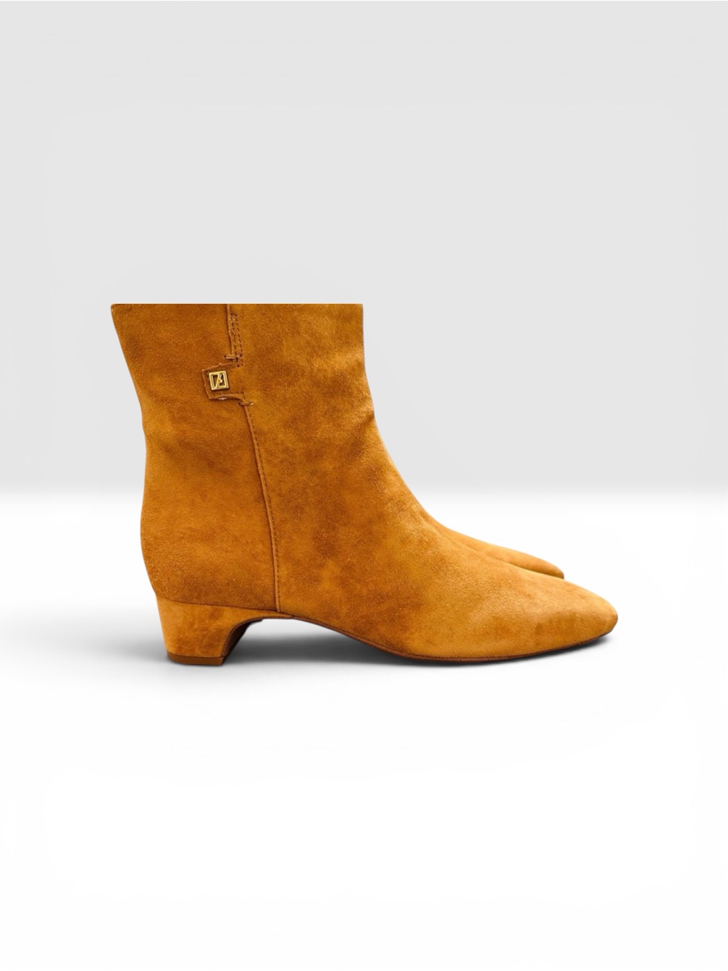 Franco Sarto Luella Brown Suede Ankle Boots 9m Nwot